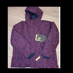 All In Motion Abstract Anorak Jacket Coat Girls Sz L 12-14 - NWT